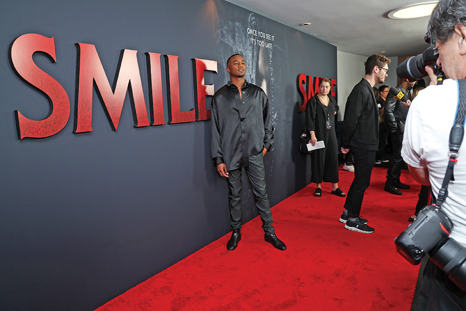 Jessie T Usher attends Beyond Fest 2022 for the Los Angeles premiere screening of Paramount Pictures’ ‘SMILE’ at the Aero Theatre in Santa Monica, California. – AFP