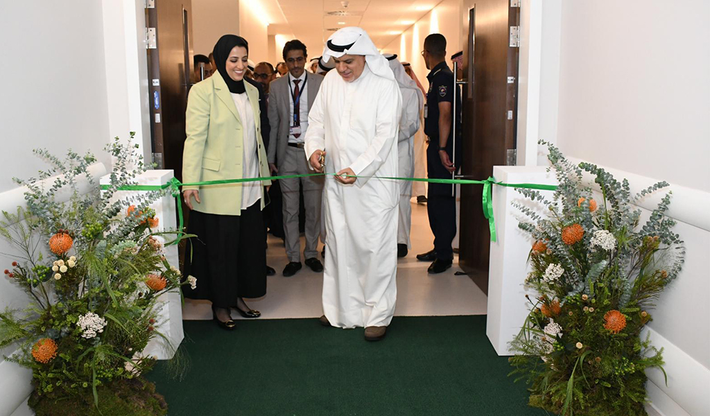 KUWAIT: Dr Khalid Al-Saeed, Health Minister, inaugurates the ophthalmology department at the new Jahra Hospital, in the presence of the hospital officials.