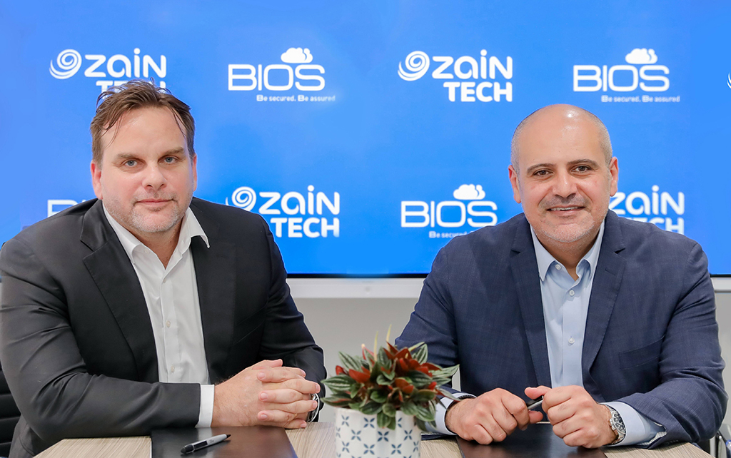 Dominic Docherty, BIOS Managing Director (left) and Andrew Hanna, ZainTech CEO