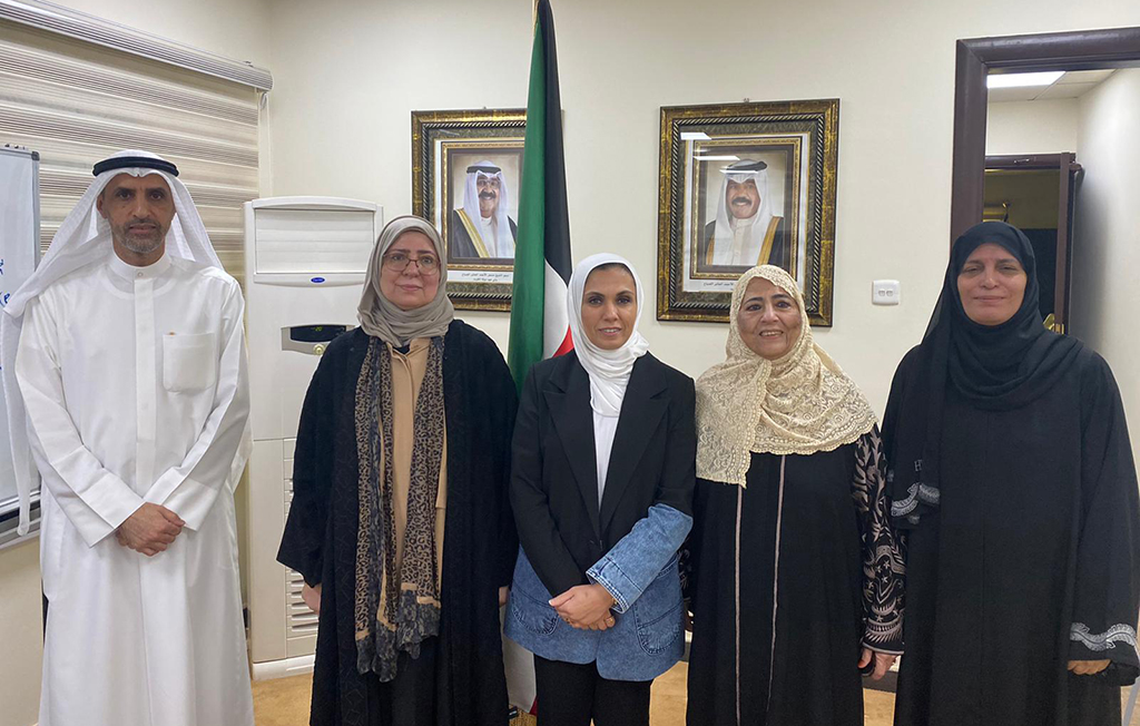 KUWAIT: Social Affairs Minister May Al-Baghli meets Kuwait Down Syndrome Society members.