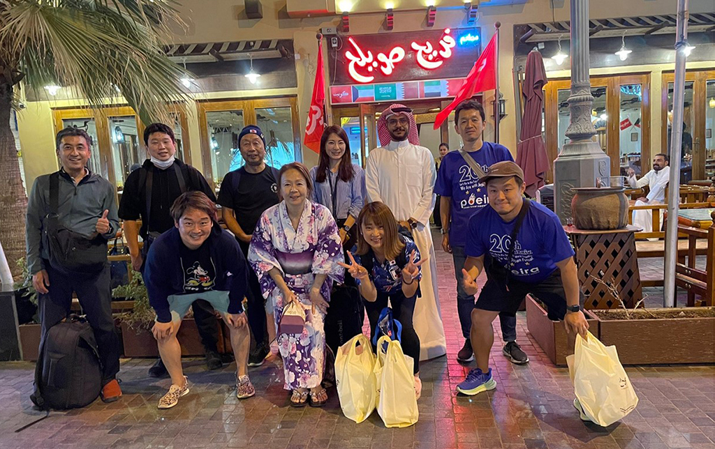 KUWAIT: Japanese tourists during their visit to Kuwait