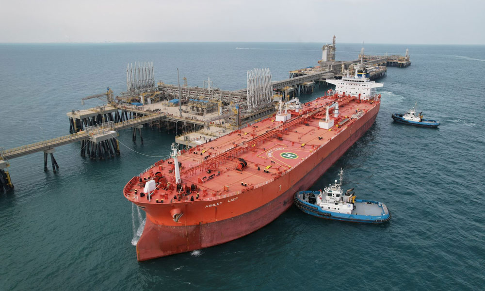 Tanker Ashley Lady berths at Kuwait port for 1st naphtha shipment
