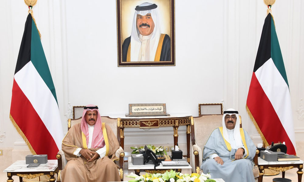 His Highness the Crown Prince received Deputy Chief of the National Guard Sheikh Faisal Nawaf Al-Ahmad Al-Jaber Al-Sabah