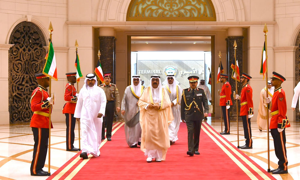 Kuwait Amir Representative Sheikh Mishal departs to Egypt for climate conference