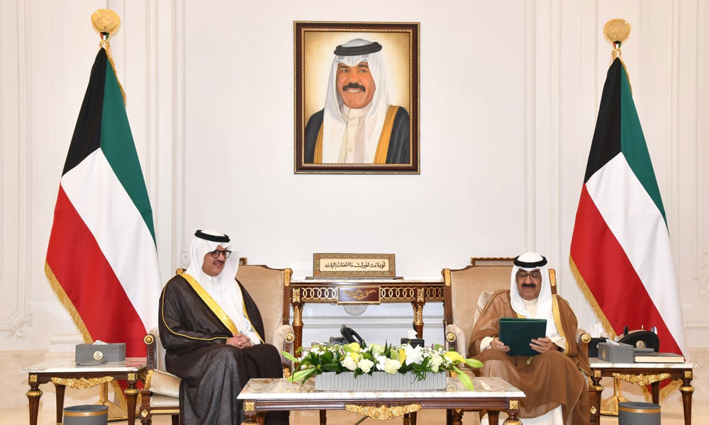 His Highness Crown Prince receives an invitation addressed to His Highness the Amir by King of Saudi Arabia to attend the Gulf-Chinese and Arab-Chinese summits
