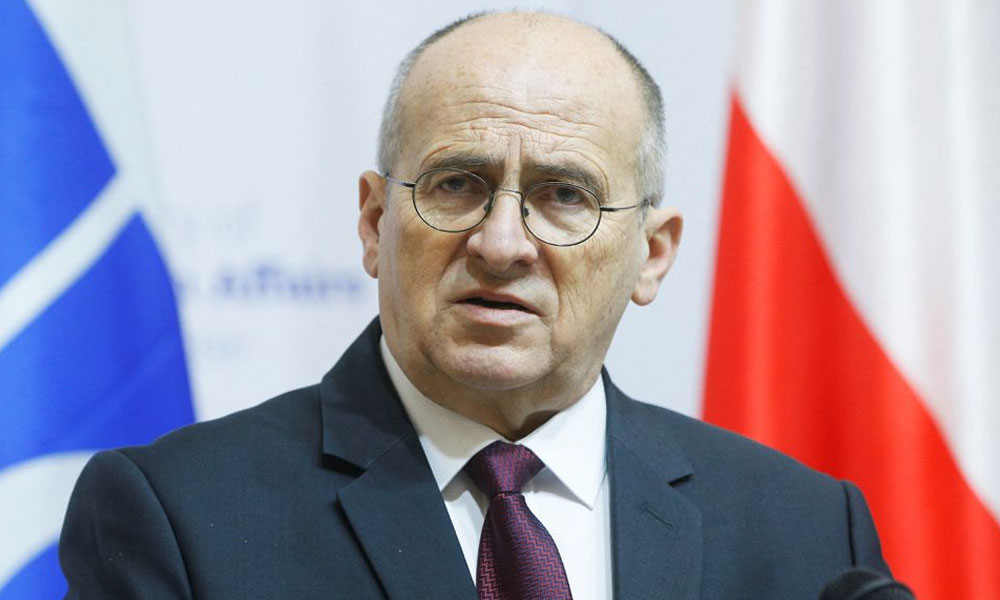 Poland's Minister for Foreign Affairs Zbigniew Rau