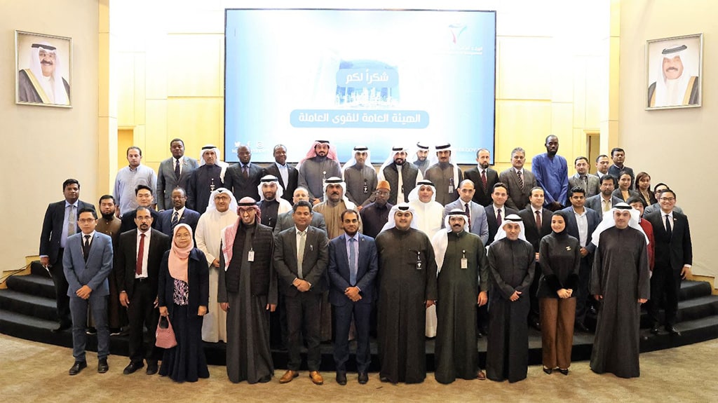 KUWAIT: Diplomats and embassy labor consuls pose for a group photo after the meeting.