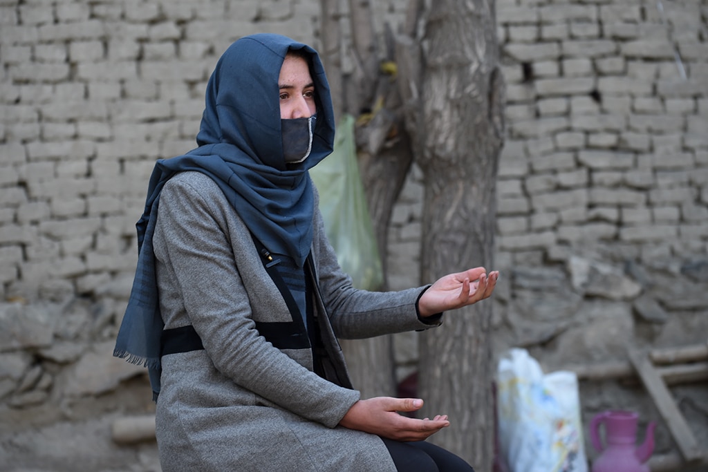 KABUL: Marwa, a student speaks during an interview with AFP at her home in Kabul. Marwa was just a few months away from becoming the first woman in her Afghan family to go to university -- instead, she will watch achingly as her brother goes without her.— AFP