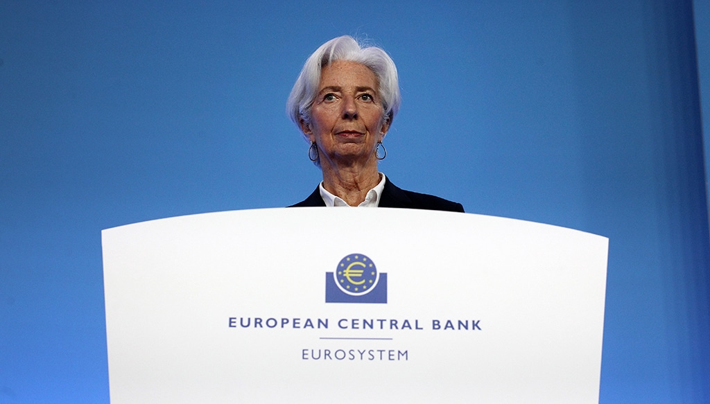 FRANKFURT: File photo shows Christine Lagarde, President of the European Central Bank (ECB) holds a news conference following the meeting of the governing council of the ECB in Frankfurt am Main, western Germany. – AFP