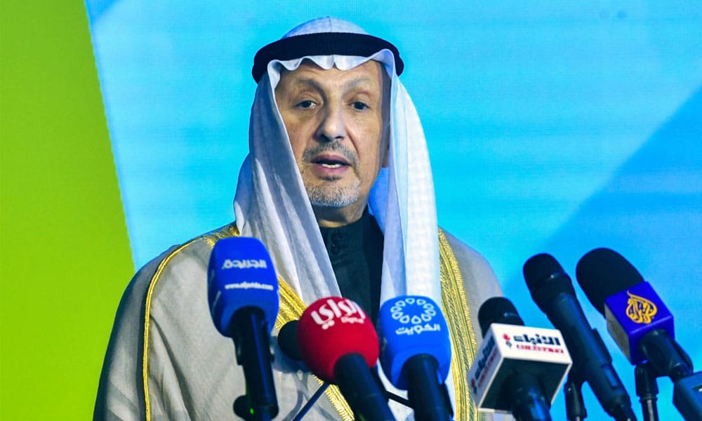 Kuwaiti Foreign Minister Sheikh Salem Abdullah Al-Jaber Al-Sabah