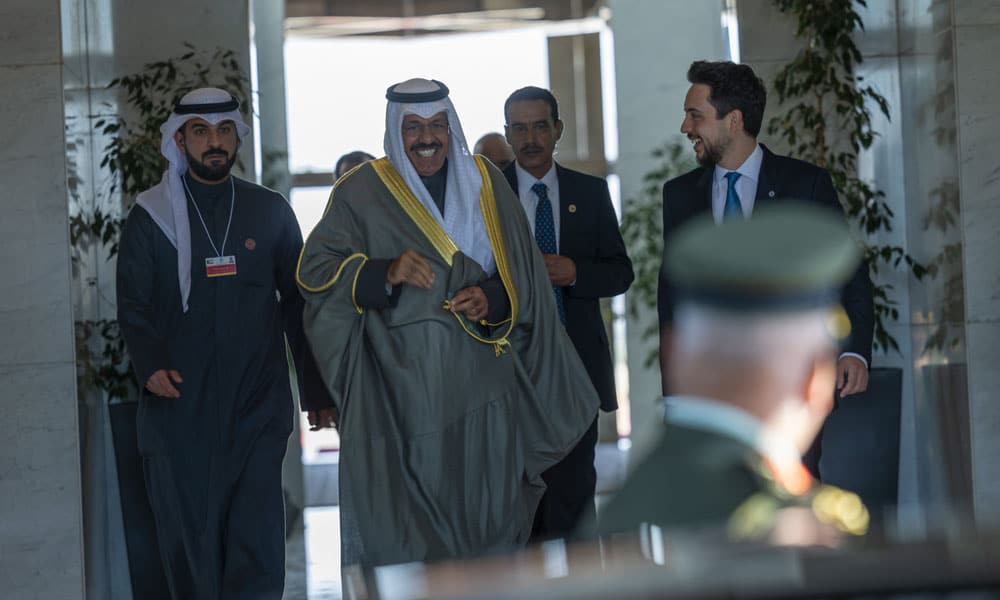 Representative of His Highness the Amir, His Highness the Prime Minister received by Jordanian Crown Prince