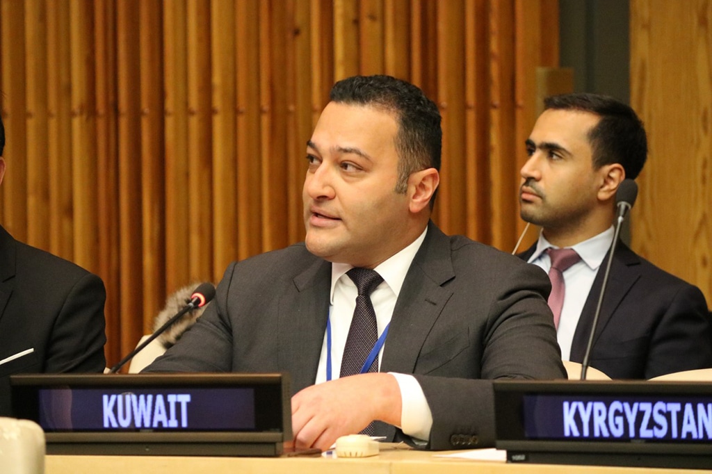 Acting Charge d’affaires of the Kuwait Permanent Mission to UN Counselor Faisal Al-Enezi