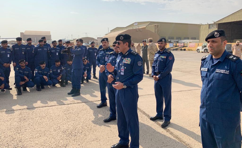 KUWAIT: In this file photo, Kuwait's Fire Force (KFF) chief Lieutenant General Khaled Al-Mekrad addresses the Kuwaiti forces who participates in the security plans for Qatar's FIFA 2022 World Cup Finals. - KUNA