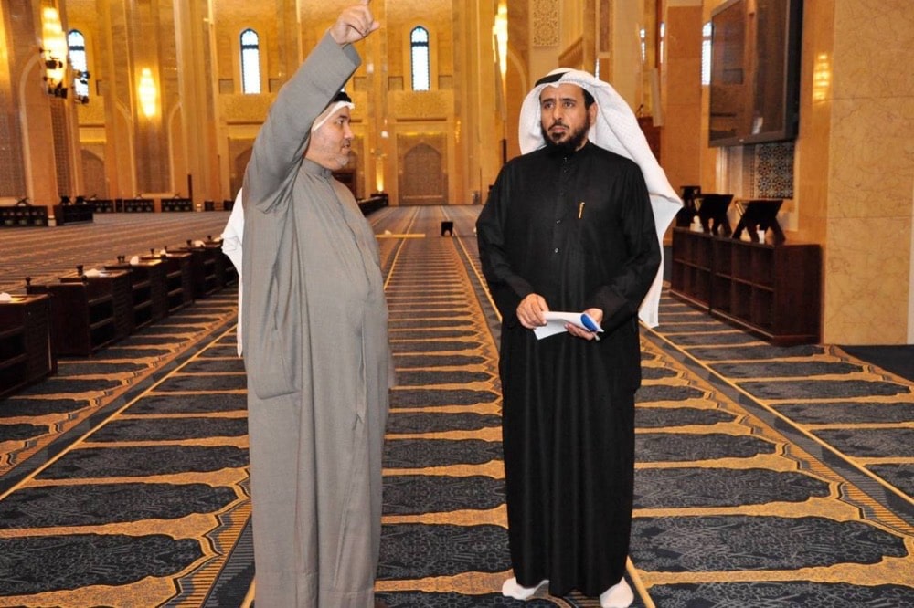 KUWAIT: Undersecretary of the Ministry of Awqaf and Islamic Affairs Bader Al-Otaibi visits the Grand Mosque.
