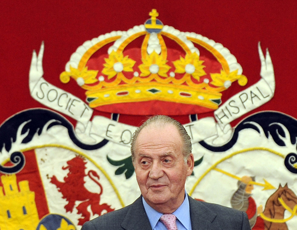 SEVILLE, SPAIN: File photo shows Spain's King Juan Carlos I looks on during the trophy presentation of bullfighting in the Royal Cavalry of Seville. Spain's former king Juan Carlos I had immunity from harassment claims made against him by his former mistress. – AFP