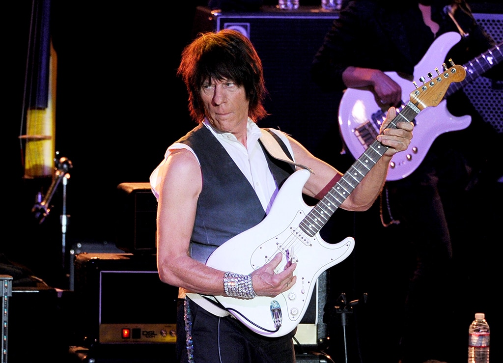 This file photo shows British guitarist Jeff Beck performing at the Greek Theatre in Los Angeles, California.— AFP
