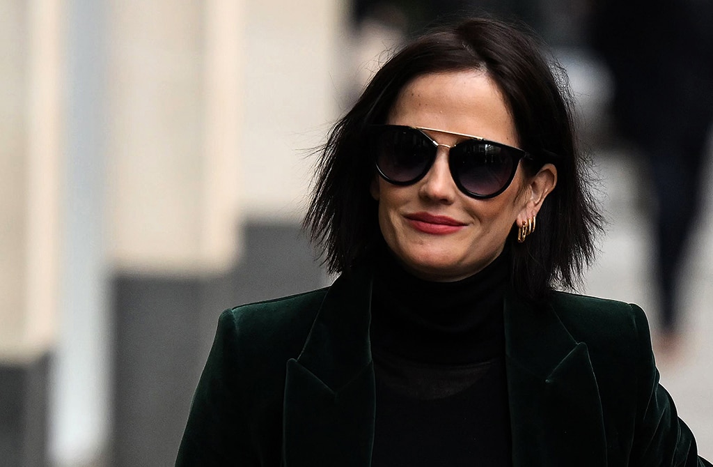 French actress Eva Green arrives at the Rolls Building, High Court, as she is due to give evidence in a battle with a production company, in central London.— AFP