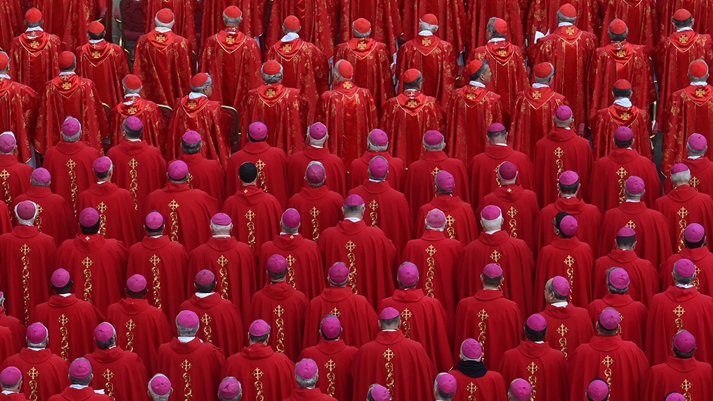 VATICAN CITY: Cardinals and Bishops attend the funeral mass of Pope Emeritus Benedict XVI at St Peter’s square in the Vatican on Thursday.— AFP