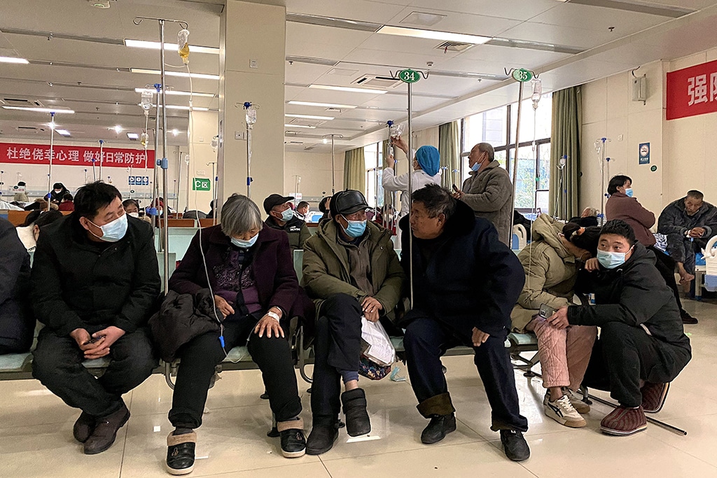 FENGYANG: Picture shows COVID-19 patients being treated at Fengyang People's Hospital in Fengyang county, east China's Anhui Province.