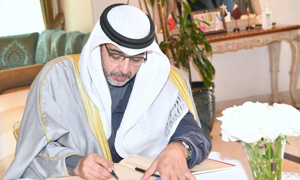 Kuwaiti Minister of Amiri Diwan Affairs Sheikh Mohammad Abdullah Al-Mubarak Al-Sabah
