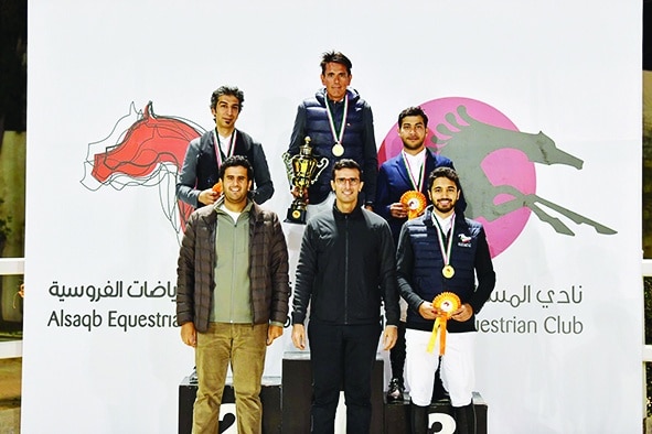 KUWAIT: Bader and Mohammad Al-Mailam with other riders.