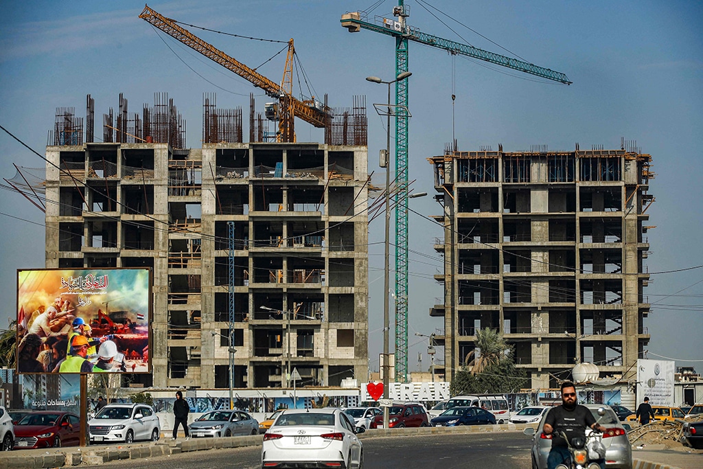 BAGHDAD: Picture taken on Dec 16, 2022 shows a view of unfinished apartment buildings at a housing complex in the Iraqi capital. - AFP