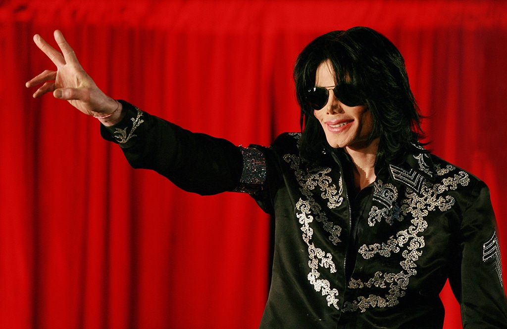 In this file photo US popstar Michael Jackson addresses a press conference at the O2 arena in London.- AFP