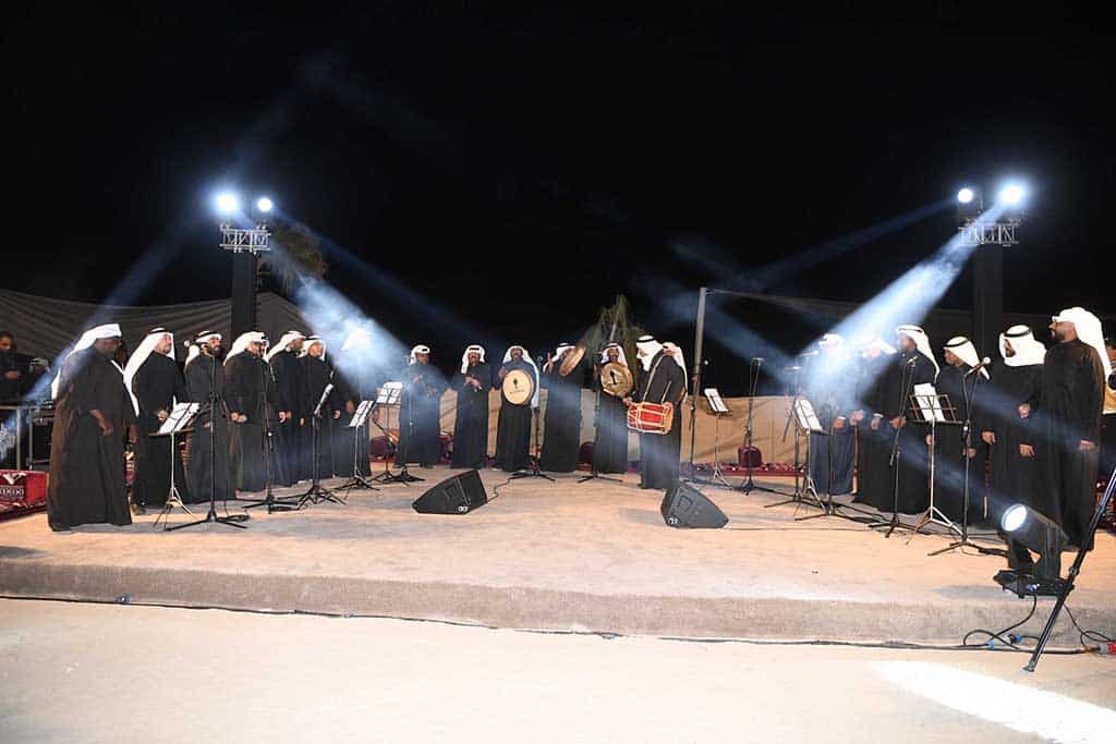 Kuwait singers perform during the event. 