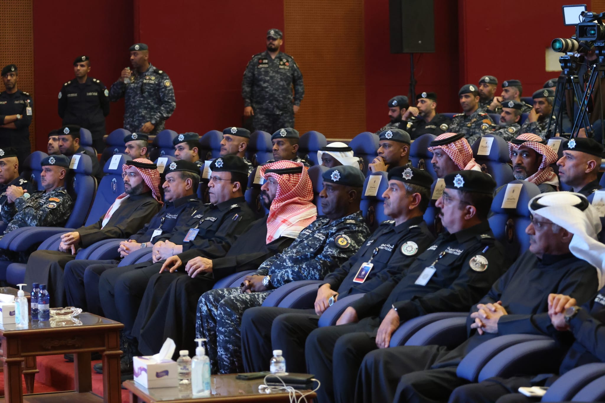 KUWAIT: Interior Minister Sheikh Talal Al-Khaled Al-Sabah and other officials attend the mock drill titled “DecisivenDeterrence 6” on Wednesday at the special forces headquarters in Sulaibiya. — Photos by Yasser Al-Zayyat