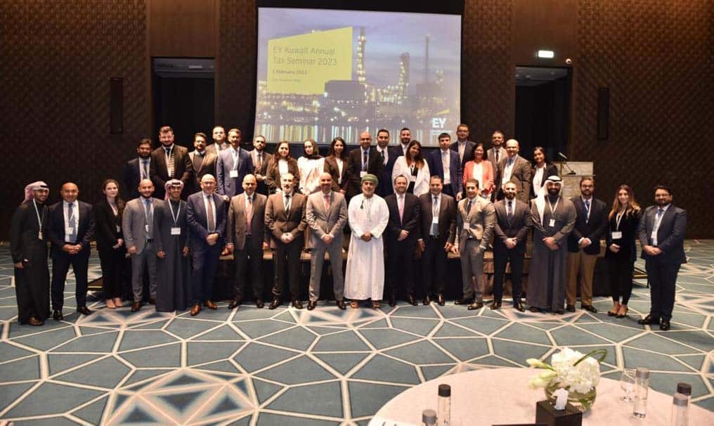 KUWAIT: Participants of EY Kuwait annual tax seminar pose for a group photo.