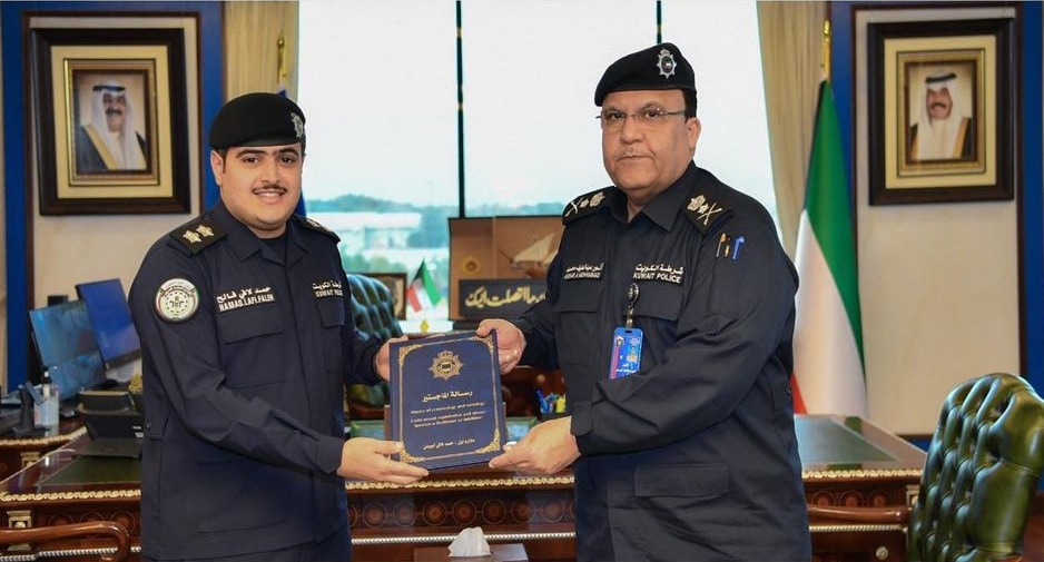 KUWAIT: Interior Ministry Undersecretary, Anwar Al-Barjas, commended the officers for obtaining their degrees.