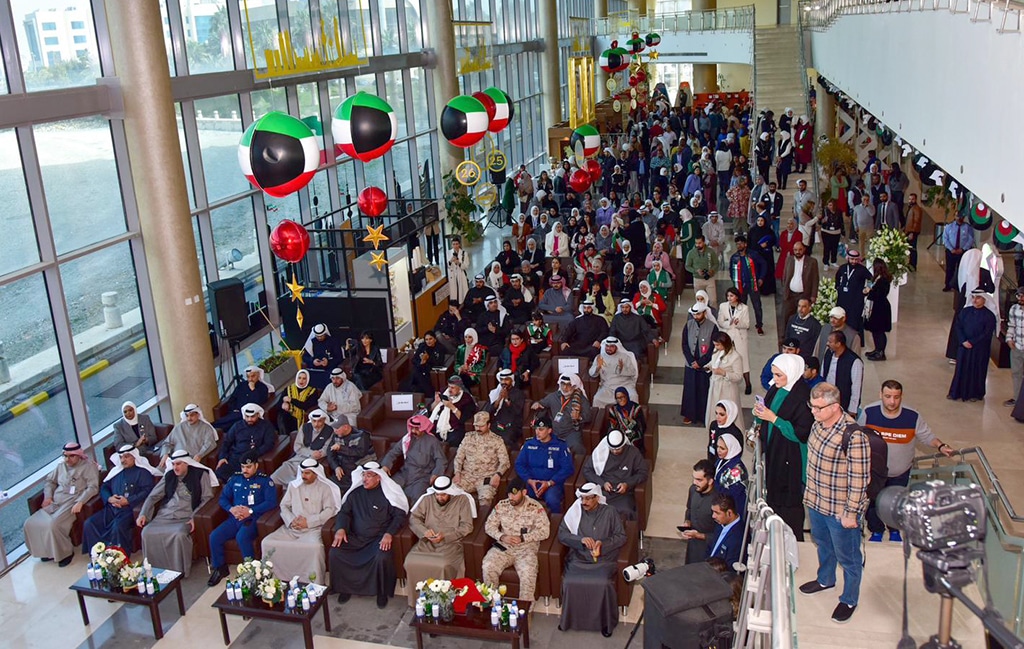KUWAIT: The KISR celebration included cultural exhibitions, musical performances and a fire drill. — KUNA