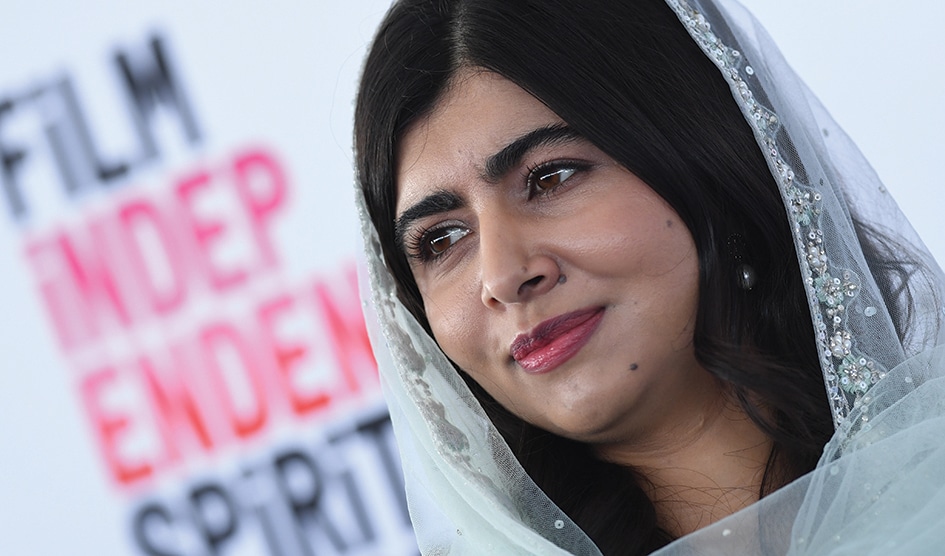 In this file photo Pakistani activist Malala Yousafzai arrives for the Film Independent Spirit Awards 38th annual ceremony in Santa Monica, California. – AFP photos