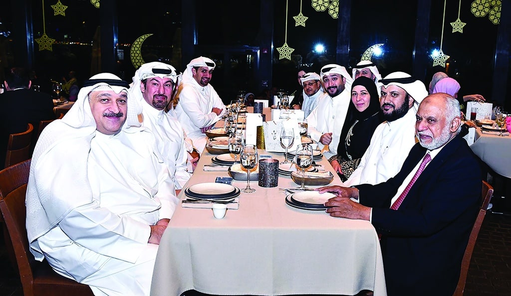 KUWAIT: Minister of Health Dr. Ahmad Al-Awadi (left) is shown at the Ramadan Ghabka held by the KuwaitnMedical Association. — KUNA