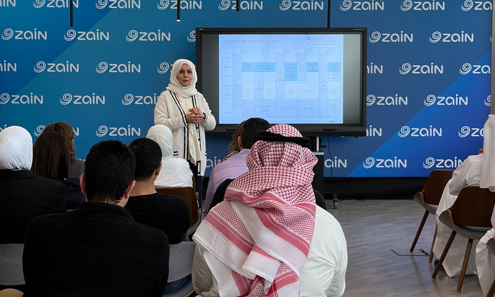 Al Roudhan outlined Zain’s sustainable development strategy.