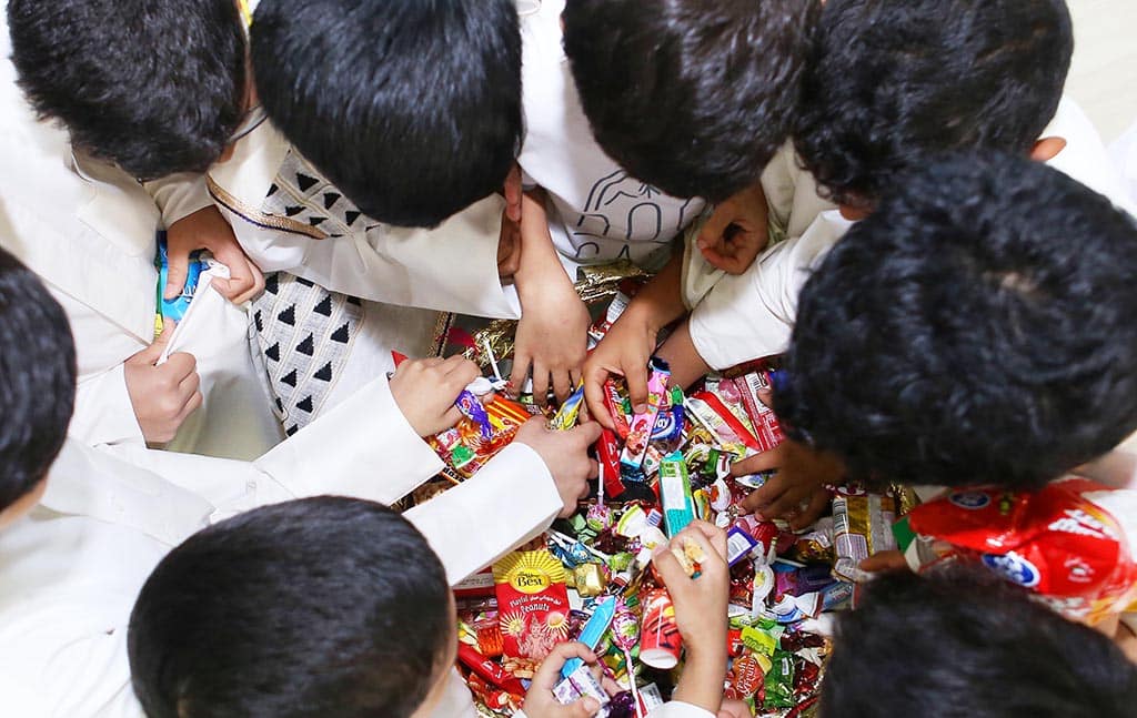 KUWAIT: Al Kharafi Activity Centre for Kids with Special Needs holds a ‘Girgean Around the Globe’ celebration. – Photos by Yasser Al-Zayyat