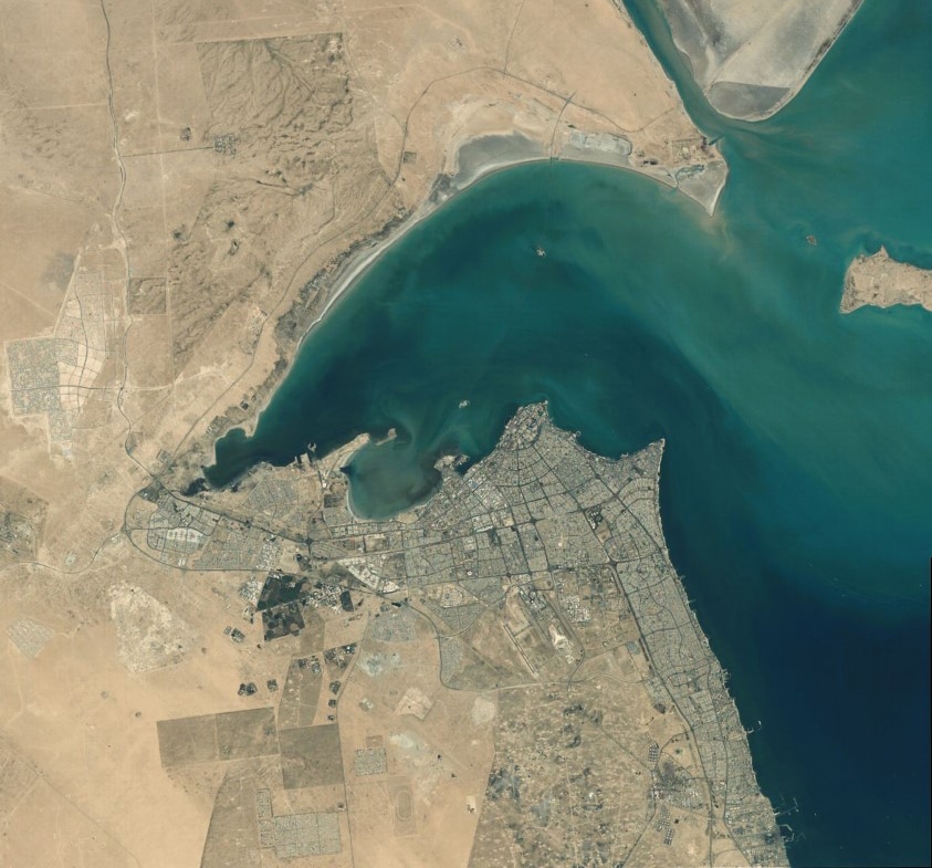 The image of the eastern part of the country captured by Kuwait Sat-1. — KUNA