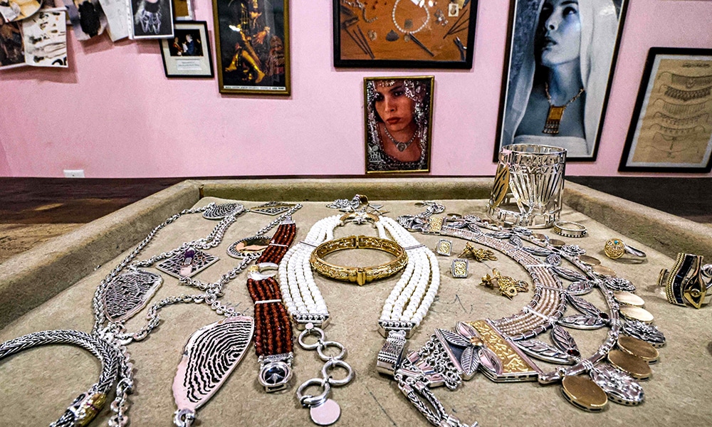 A collection of jewellery fabricated at the Azza Fahmy workshop.