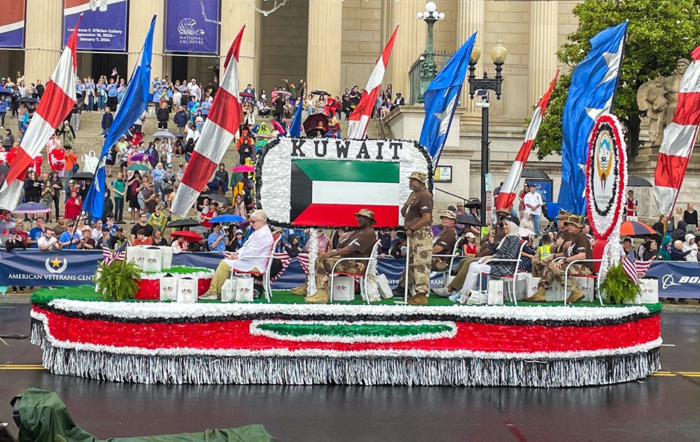 WASHINGTON: Kuwait’s float takes part in the parade. – KUNA