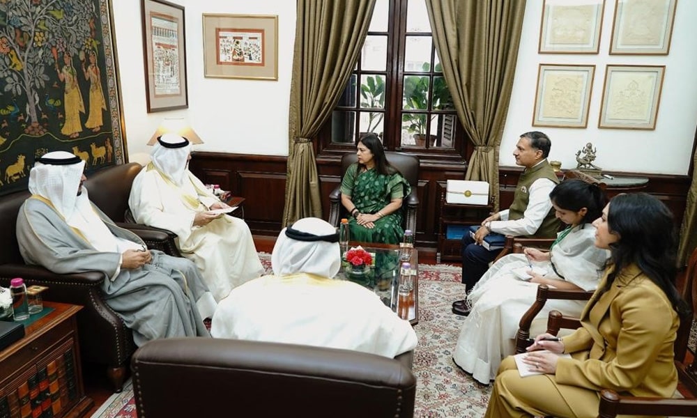 Kuwaiti Assistant Foreign Minister meets with Indian Minister of State for External Affairs