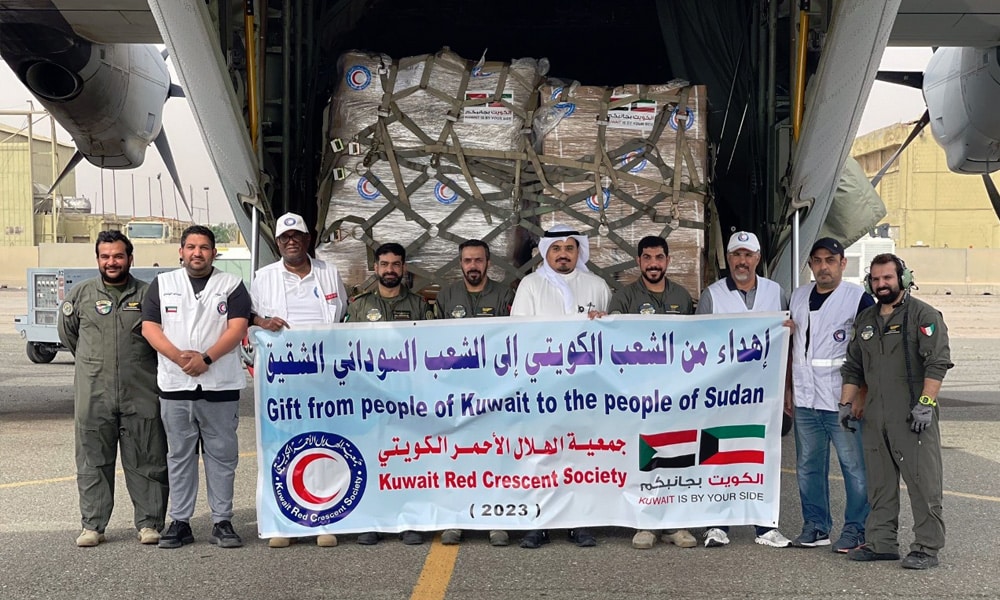 Kuwait dispatches its sixth aid plane to Sudan