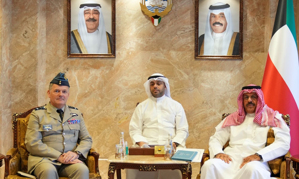 His Highness the Prime Minister received the UK Defense Senior Advisor to the Middle East and North Africa Air Marshal Martin Sampson