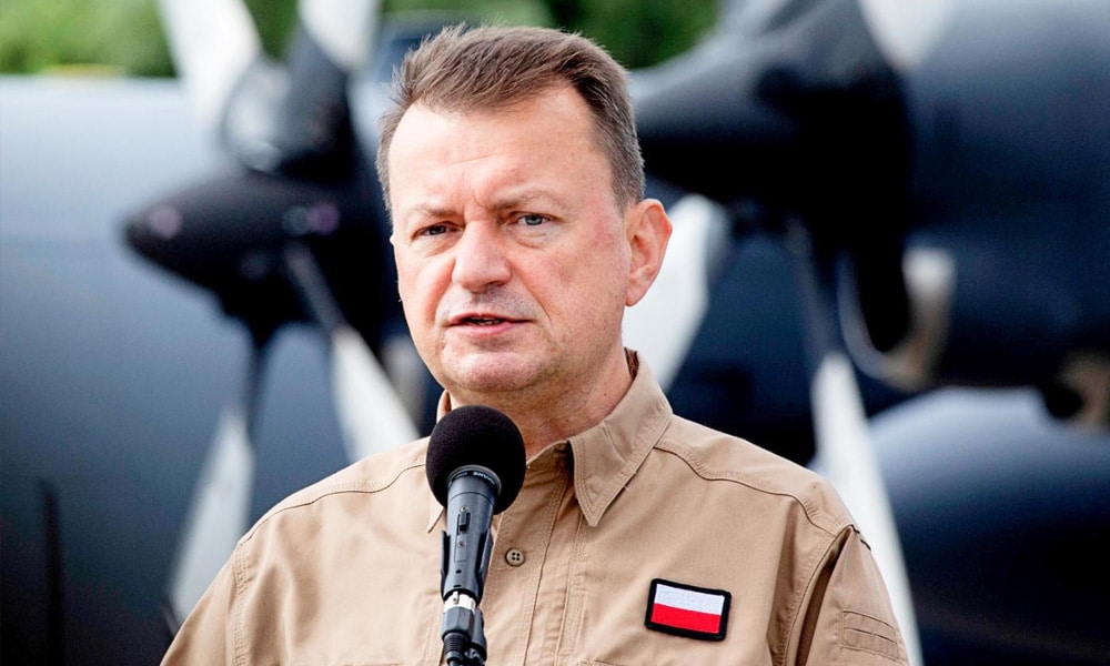 Polish defence minister Mariusz Blaszczak