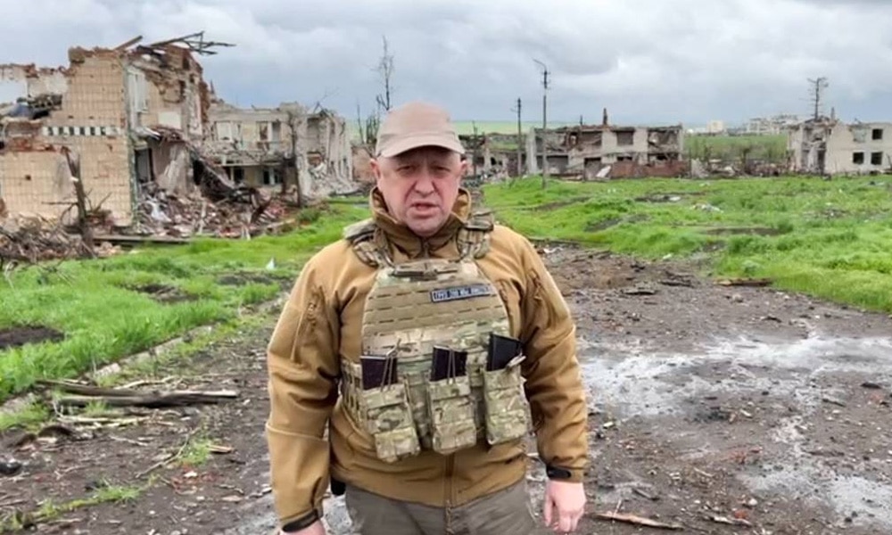 The chief of Russia's Wagner mercenary group, Yevgeny Prigozhin.