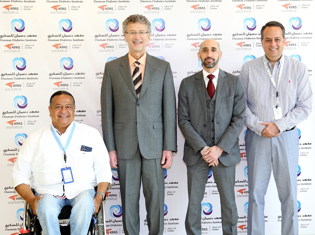 KUWAIT: Professor Mark Daniel (center left) is seen with Dasman Diabetes Institute officials.