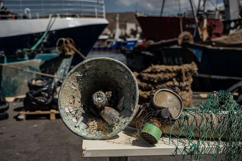 ‘Swimming in plastic’: Greek fishermen fight pollution