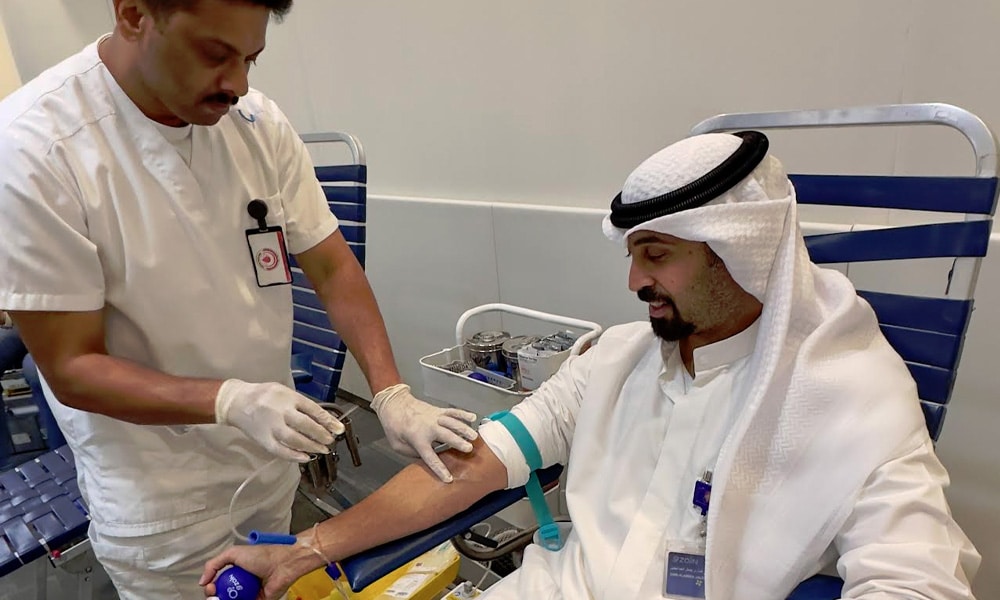 Zain employees were eager to contribute and help save lives.