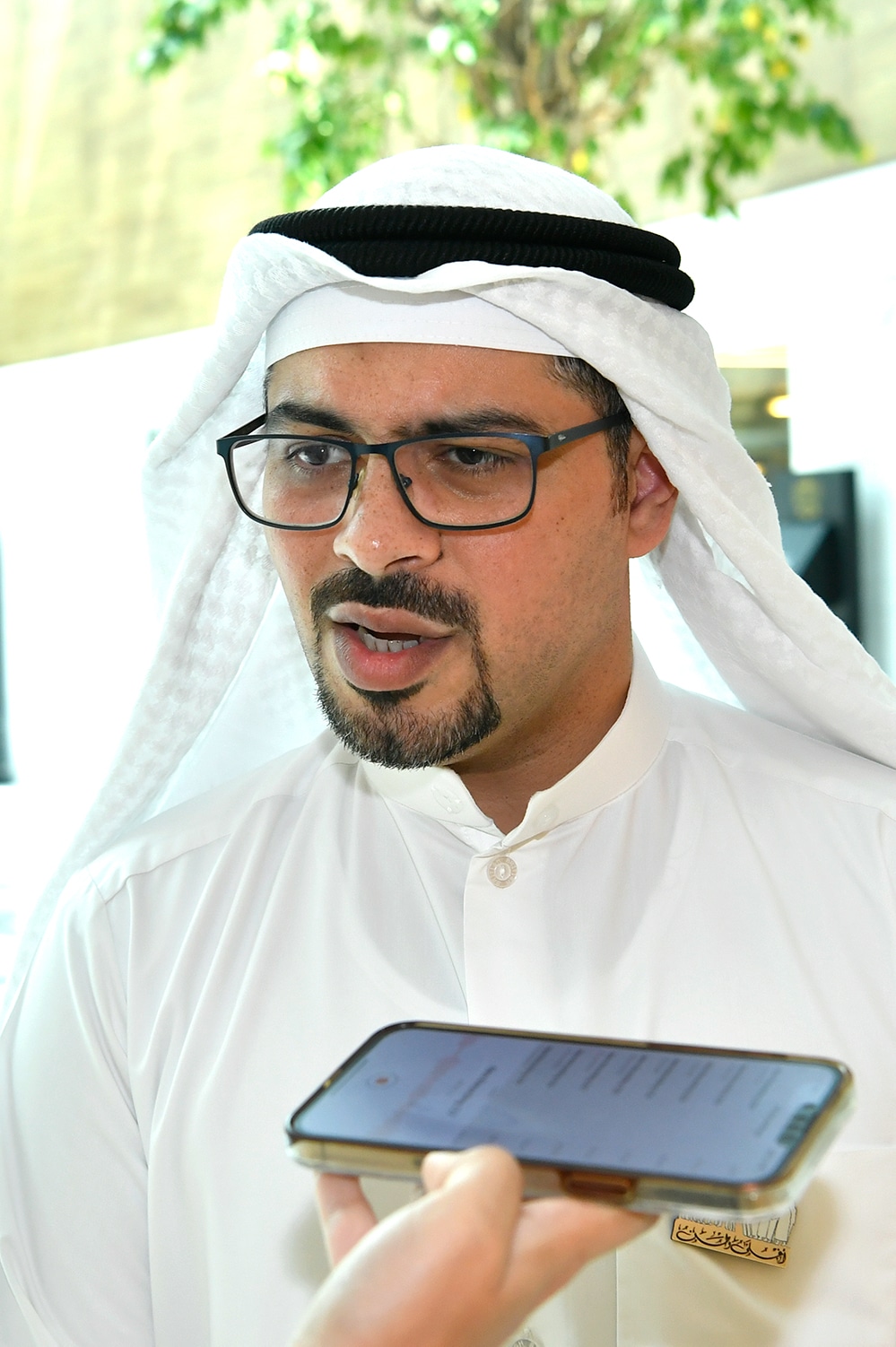 Mahdi, son of the martyr Abdul Wahid Al-Serafi speaks to KUNA.
