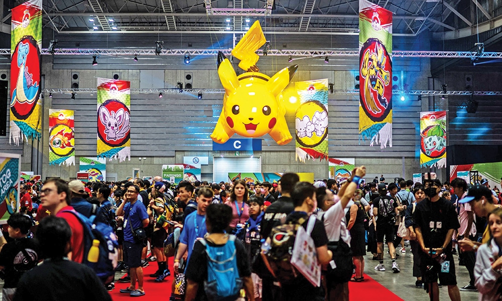 A general view shows the venue of the 2023 Pokemon World Championships in Yokohama on Aug 11, 2023. - AFP photos
