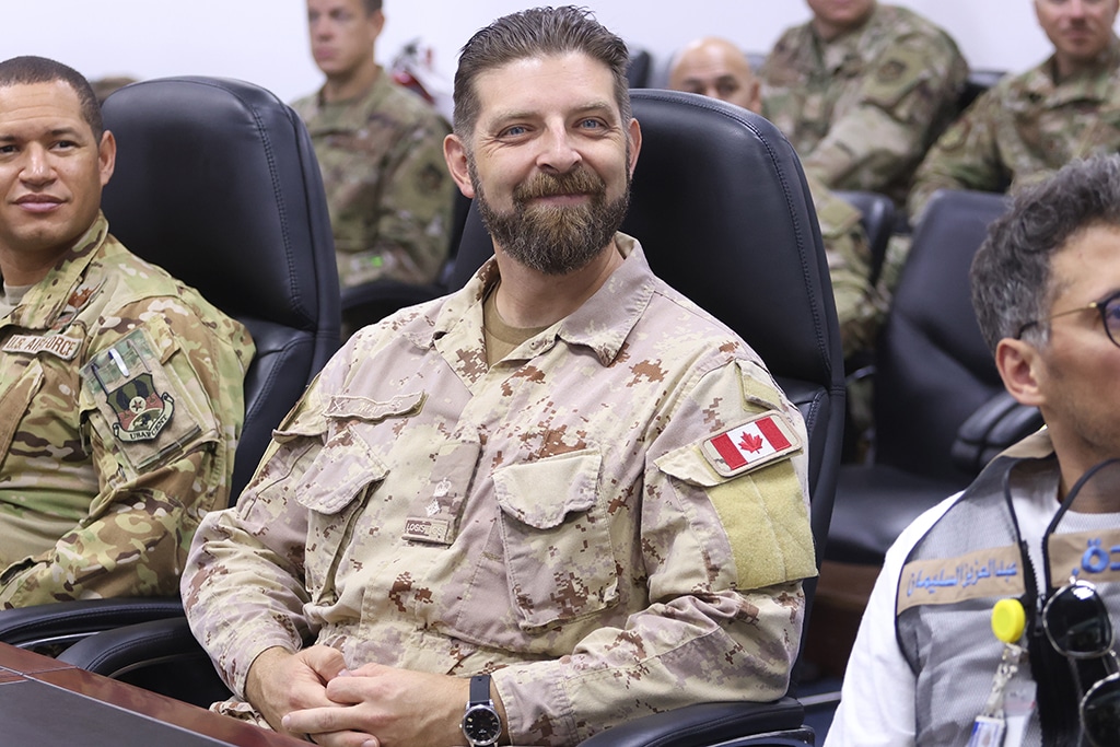 Lieutenant-Colonel Ryan Matthies, Commanding Officer Operational Support Hub – Kuwait of Camp Canada at Ali Al-Salem Air Base